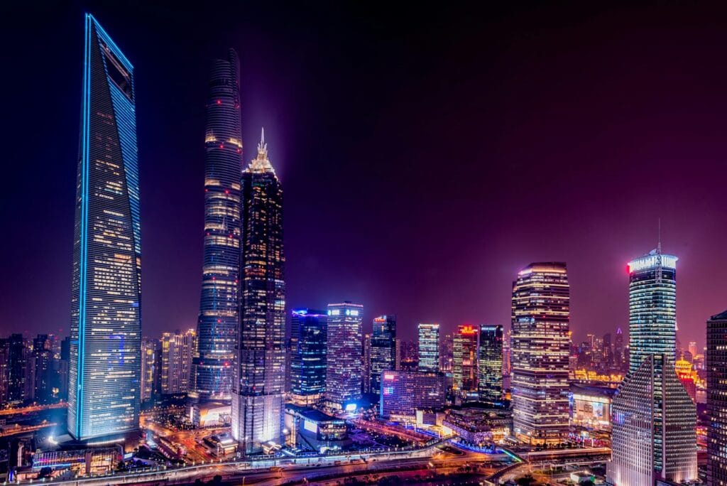 chinese culture and night city view